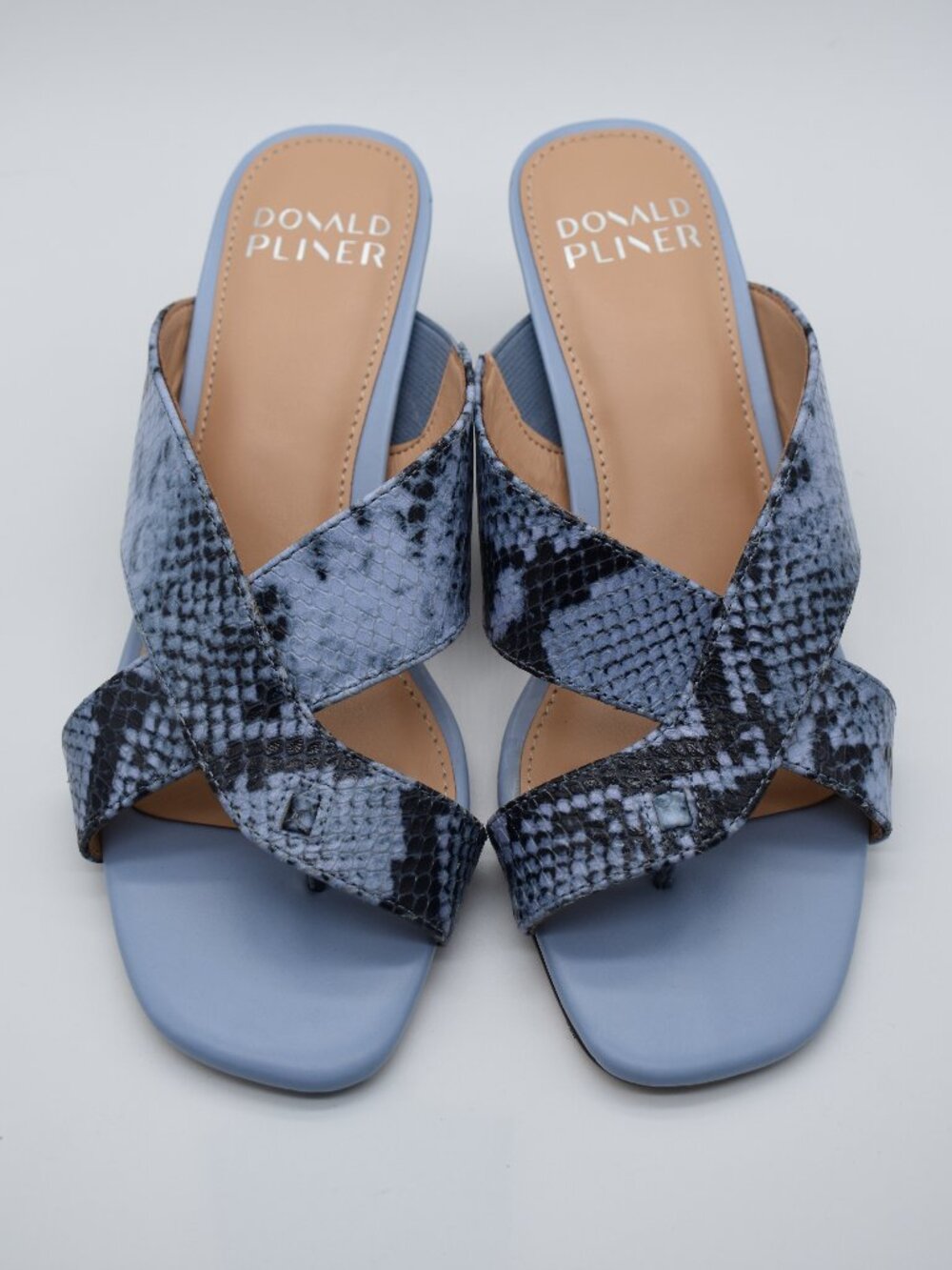 NWOT Donald Pliner Lavender Purple and Snakeskin Kitten Heels - Size 6.5